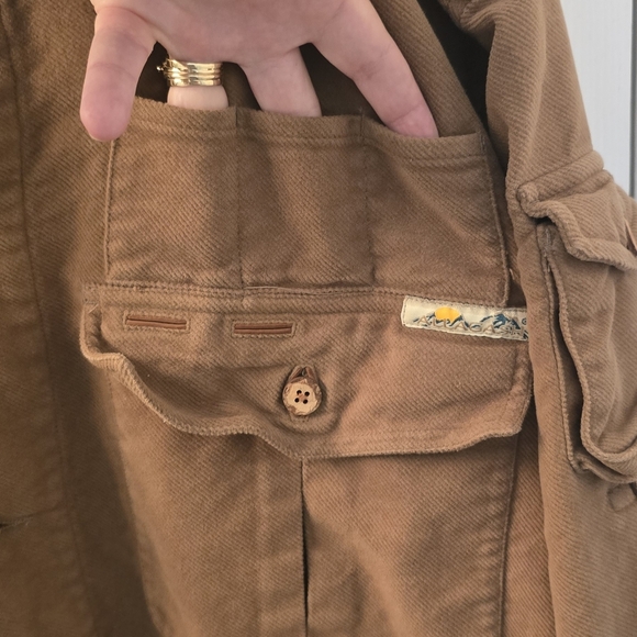 Allagash Cotton Men's Field / Hunting Jacket in Tan, Size M (1112) - Picture 5 of 14